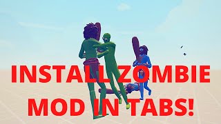 HOW TO INSTALL ZOMBIES MOD IN TABS TOTALLY ACCURATE BATTLE SIMULATOR UML MODS  TIGER KEYBOARD [upl. by Ocnarfnaig]