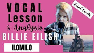 Billie Eilish Live stream opening  ilomilo  Vocal Coach Reaction and Analysis [upl. by Nolaj]