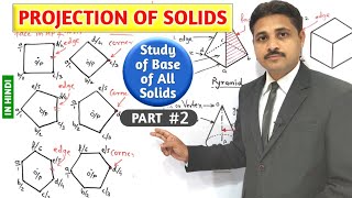 PROJECTION OF SOLIDS IN HINDI WITH ALL BASIC CONCEPTS PART2 TIKLESACADEMYOFMATHS [upl. by Bonacci]