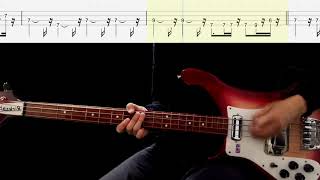 Bass TAB  Norwegian Wood  The Beatles [upl. by Randa775]