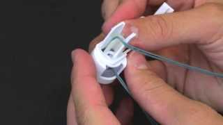 How to Thread a Delmar Kirsch and Levolor Cellular Shade Cord Lock [upl. by Datnow852]