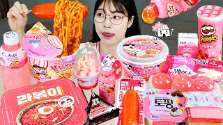 ASMR MUKBANG 편의점 직접 만든 불닭 떡볶이 치킨 김밥 디저트 먹방 amp 레시피 Convenience Store Food EATING [upl. by Amo]