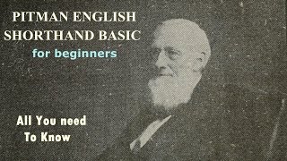 Pitman English Shorthand Basic  For beginners [upl. by Scheers]