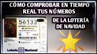 💲 Cómo comprobar en tiempo real tus décimos de la lotería de Navidad 💲¿Te ha tocado algo 💲 [upl. by Deron]