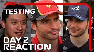 Drivers Day 2 Reaction  F1 PreSeason Testing 2023 [upl. by Ellary]