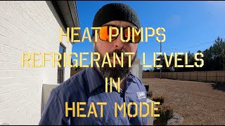 Refrigerant level check in heat mode [upl. by Hachmann]