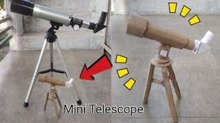 How to make working telescope at home Mini Telescope like original 🔭 [upl. by Eirb576]