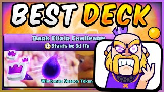 NEW GAME MODE BEST DARK ELIXIR DECK in CLASH ROYALE [upl. by Aciraj]