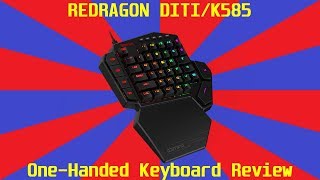 Redragon DITIK585 One Handed Keyboard Review [upl. by Adnolaj20]