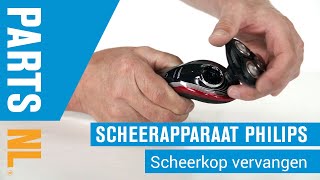 Scheerkop vervangen van Philips scheerapparaat PartsNL uitleg [upl. by Htebarual715]