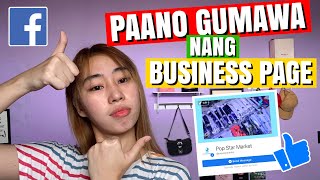 PAANO GUMAWA NG BUSINESS PAGE SA FACEBOOK ONLINE SHOP [upl. by Nodnal]