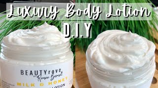 How to Make Homemade Body Moisturizer  Beginner DIY LUXURY Body Lotion [upl. by Einahpets]