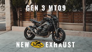 2022 Yamaha MT09 Roadsitalia Exhaust installation and review [upl. by Ellehsad]