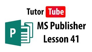 MS Publisher Tutorial  Lesson 41  Master Pages [upl. by Eclud]