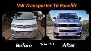 VW Transporter Facelift From A T5 To T51 [upl. by Lamraj]