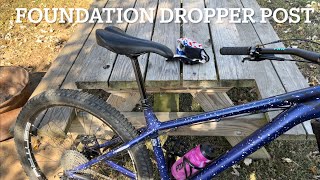 Foundation Dropper Seatpost A Decent Budget Option [upl. by Ivetts]