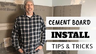 How to install Cement Board in shower easily [upl. by Bhatt]