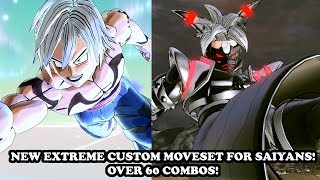 NEW EXTREME CUSTOM MOVESET FOR SAIYANS OVER 60 COMBOS AND MORE Dragon Ball Xenoverse 2 Mods [upl. by Neall675]