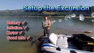 Setting Up an Intex Excursion  Minn Kota Trolling Motor [upl. by Beatty832]