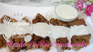 COMO HACER ❗HÍGADO DE RES EMPANIZADO❗😋super delicioso [upl. by Saixela]