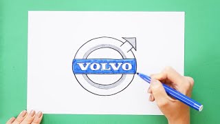 How to draw Volvo Logo [upl. by Paula]