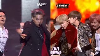 BTS vs EXO   Dance Battle  MAMA 2016 [upl. by Oretna938]