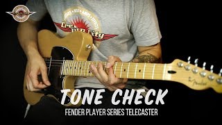 TONE CHECK Fender Player Series Telecaster Demo  No Talking [upl. by Ecinna]