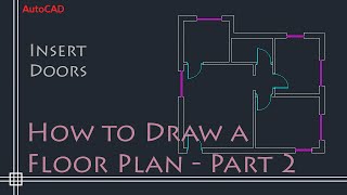 AutoCAD 2D Basics  Tutorial to draw a simple floor plan Fast and effective PART 2 [upl. by Aneehsat865]