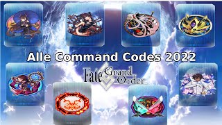 FateGrand Order Command Codes 2022 [upl. by Alfy]