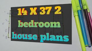 14 X 37 2 Bedroom House Plan Ideas ll 14 X 37 2 Bedroom House Design Ideas ll [upl. by Anwahsat273]