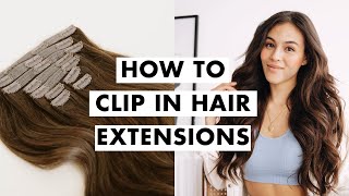 TUTORIAL EXTENSIONES cómo colocar unas extensiones de clip [upl. by Dulcine]