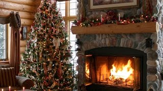 Log Home Christmas Decor beautiful photos of log home living during the holiday season [upl. by Eahsel]