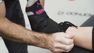 How To Fit the DonJoy Sports Stabilizing Pro Ankle Brace  SSPC [upl. by Navonod302]