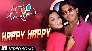 Happy Happy Full HD Video Song  Happy Movie  Allu Arjun Genelia [upl. by Elissa427]