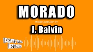 J Balvin  Morado Versión Karaoke [upl. by Kamp]