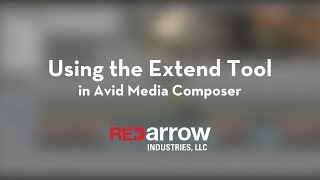 Using the Extend Tool in Avid Media Composer [upl. by Eicul]