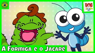 A Formiga e o Jacaré  Bob Zoom e Jacarelvis  Vídeo Infantil Musical Oficial BobZoom Jacarelvis [upl. by Tereb]