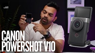 Canon PowerShot V10  The Ultimate Vlogging Camera  Unboxing amp Review [upl. by Huston]