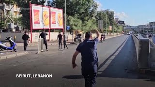 Wave of exploding pagers increases IsraelHezbollah tensions [upl. by Erialc537]