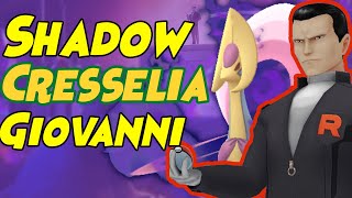 First Look at How to Beat Giovanni SHADOW CRESSELIA Team in Pokemon GO Below 1500cp [upl. by Manfred77]