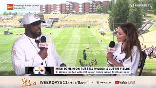 Mike Tomlin on Justin Fields quotI dont wanna squash his natural instinctsquot [upl. by Mellar]