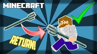 ✔ MINECRAFT  How to Make a Trident Come Back to You 1144 [upl. by Aliuqahs353]