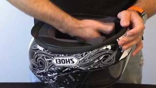 Shoei RF1100 Helmet Review Part 2 from SportbikeTrackGearcom [upl. by Adolphe]