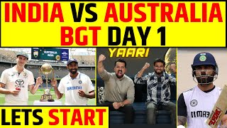 🔴INDIA VS AUSTRALIA DAY 1  BORDER GAVASKAR TROPHY LETS START KISME KITNA HAI DUM [upl. by Sauers83]