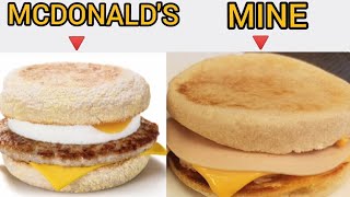 Making the McDonalds Egg McMuffin At Home  How to make Egg McMuffin [upl. by Elleret630]