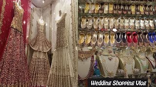 Pakistani Bridal Dresses  Wedding Shopping From Local Bazaar Feat Anarkali [upl. by Ellinehc]