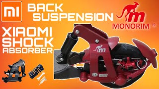 XIAOMI M365 PRO BACK SUSPENSION INSTALLATION  MONORIM MR1  PRO PRO2 1S ESSENTIAL [upl. by Jasik487]