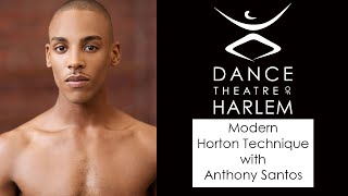 Modern  Horton Technique with Anthony Santos of Dance Theatre of Harlem [upl. by Ekram880]