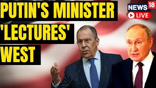 Russian Foreign Minister Lavrovs Speech LIVE  Russia Ukraine War Updates  English News LIVE [upl. by Ad]