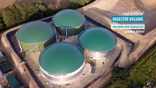 Massive anaerobic digestion plant in UK with biomethane injection [upl. by Nwahsed]